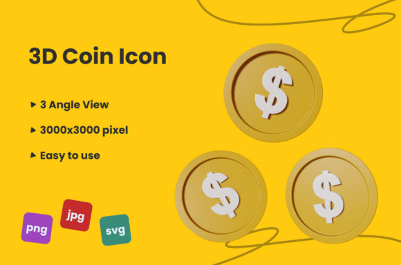 3D Coin Icon Graphics and Icons Review