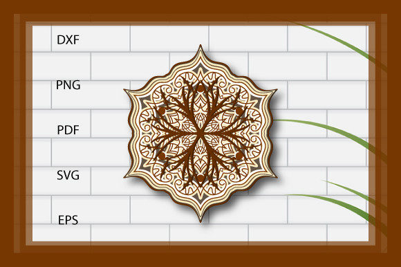 3D Decorative Mandala SVG: Premium Graphics for Crafts
