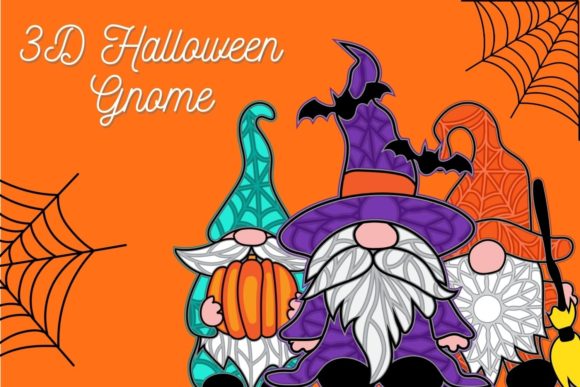 3D Halloween Gnome SVG Bundle: Laser Cutting & Autumn Amp Review