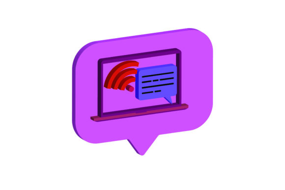 3D Icon Laptop Wifi: A Smart Graphics Choice for Icons