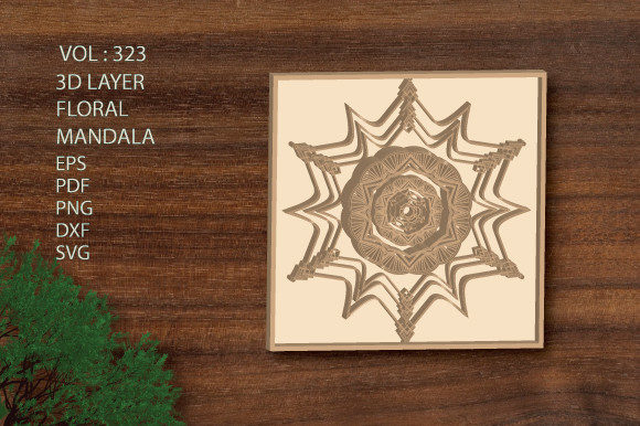 3d Mom s Layer Mandala SVG Bundle Floral Graphics for Crafts