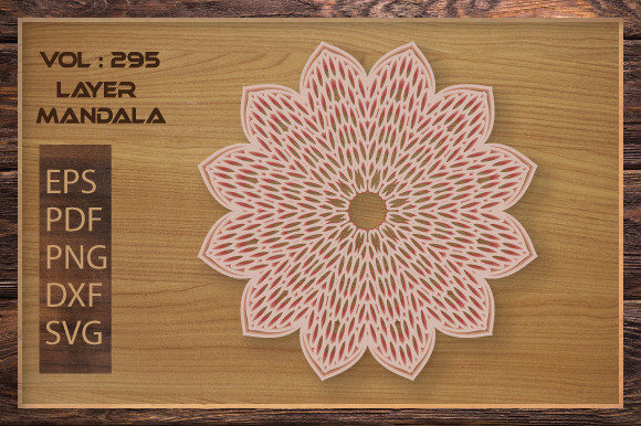 3D Multilayer Moms Mandala Pack SVG
