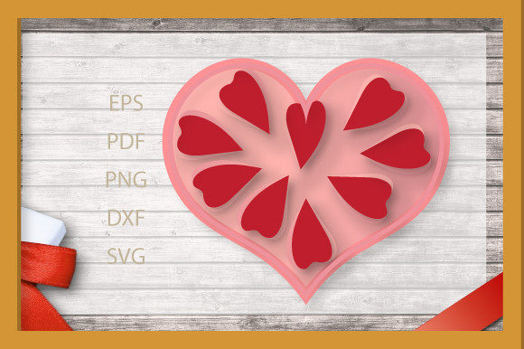 3d Valentine Sweet Heart Love Sign SVG5 for Graphics and Crafts