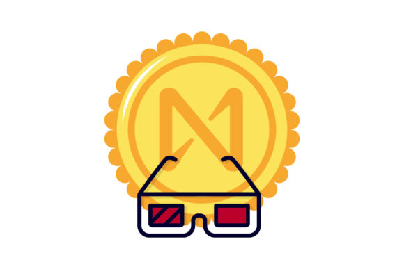 Cryptocurrency Near 3D Bioskop Glasses Graphics and Illustrations Review