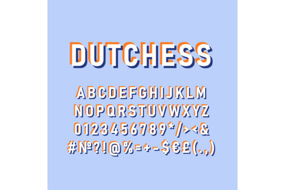 Dutchess Vintage 3d Vector Alphabet Set for Graphics and Print Templates