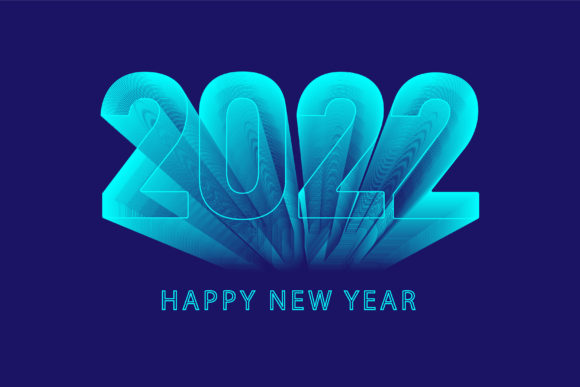 Happy New Year 2022 3D Typography Graphics & Illustrations Review
