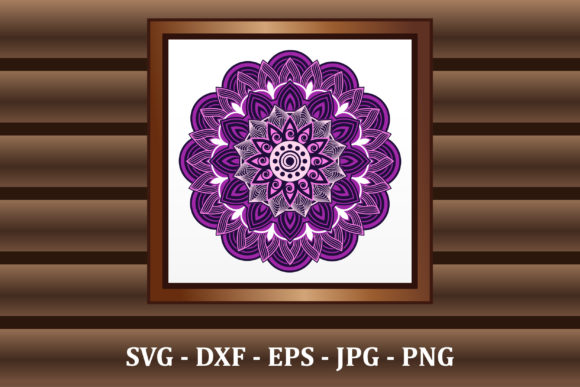 Mandala, SVG Cut Files. 3d Multi-layered for Graphics and Crafts