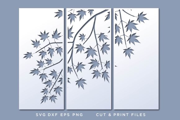 Wall Art 3D, Maple SVG for Laser Cutting & Wall Decor