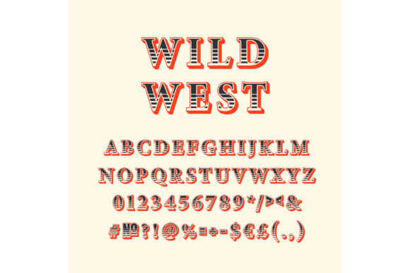 Wild West Vintage 3d Vector Alphabet Set Review